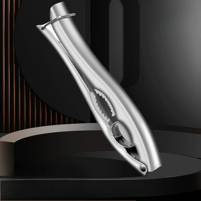 

Бытовая многофункциональная шелушитель для орехов из нержавеющей стали, автоматический отскок, открывалка для грецких орехов и каштанов