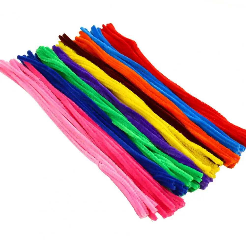 Polyester Wire for Projects Soft Twist Sticks for Customization Colorful Chenille Stems for Diy Crafts 100pcs Soft for Home