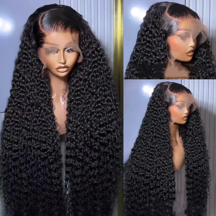 200% 40 Inch 13x4 Deep Wave Lace Front Wig Brazilian Virgin Human Hair