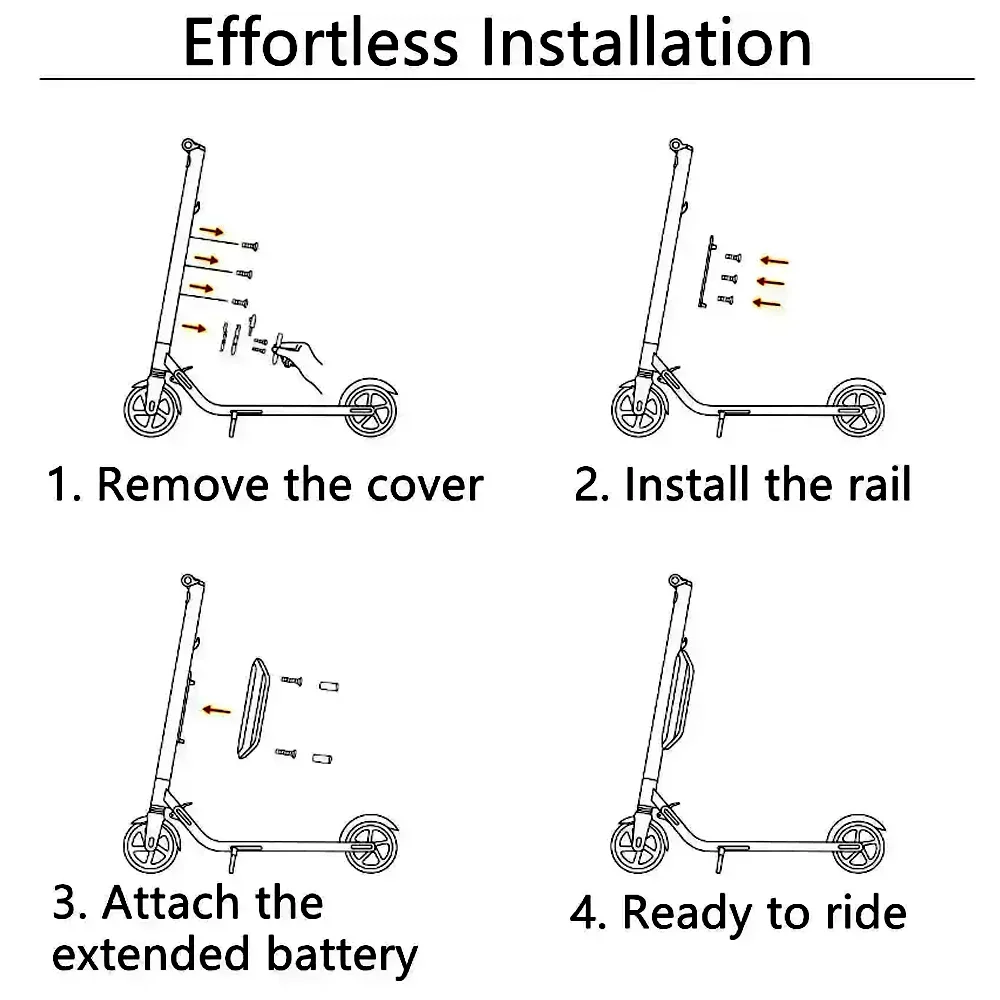 For Xiaomi Segway Ninebot ES1 ES2 ES4 E22 External Battery With Bracket or Built-in 36V 5200mah Lithium Battery pack