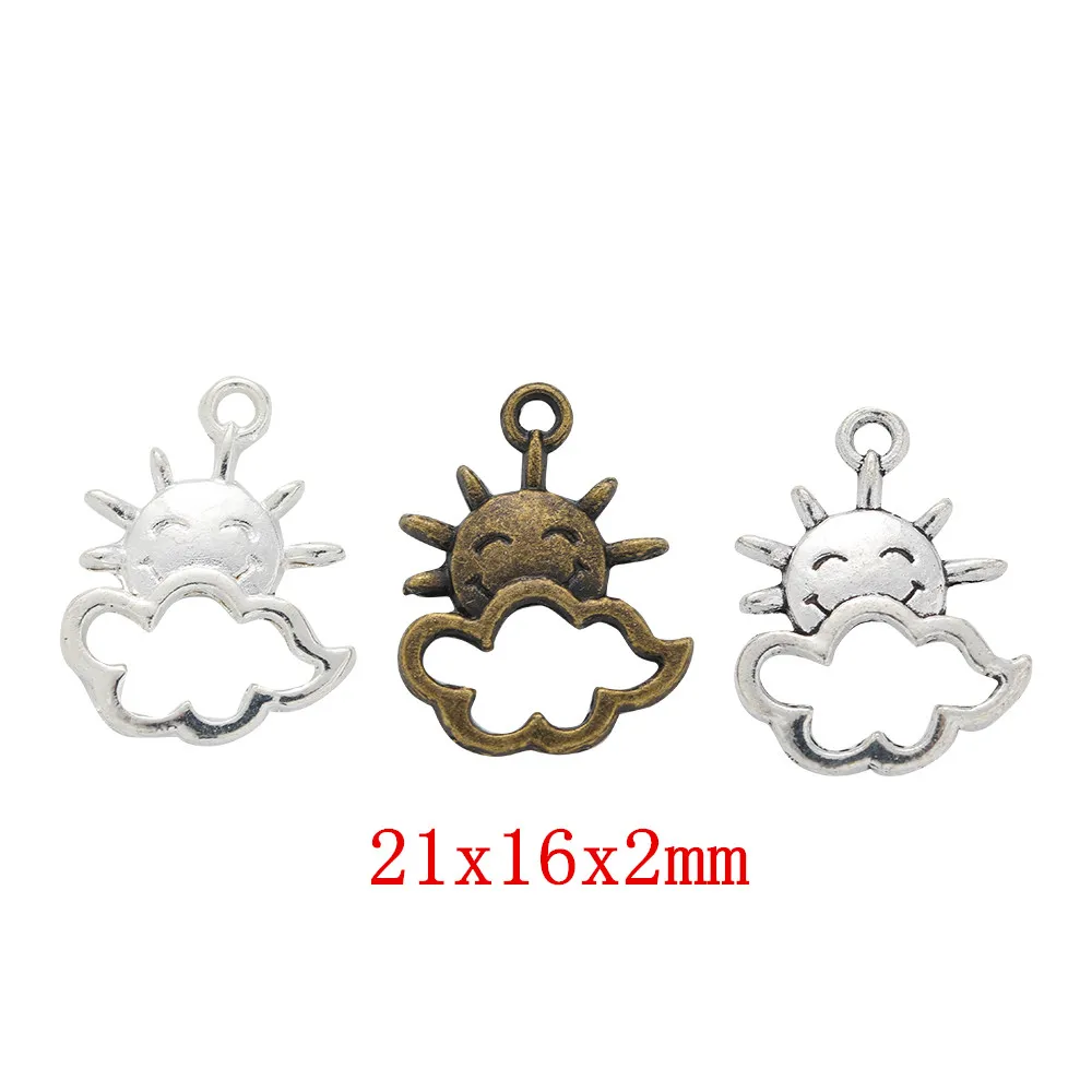 140pcs sun Craft Supplies Charms Pendants for DIY Crafting Jewelry Findings Making Accessory 2029