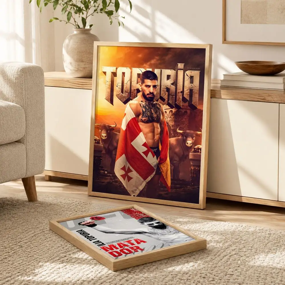 Mixed Martial Athletes I-Ilia TopuriaS Poster Modern PP Paper Wall Decorative for Cafe Office Bar Home Wall Decor Gift