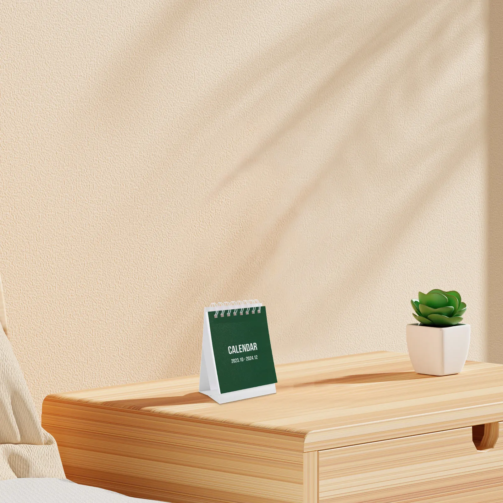 

Mini Desk Calendar Small Table Calendar for Office Home Study Decorative Binding Style Daily Planner Organizer Modern Design