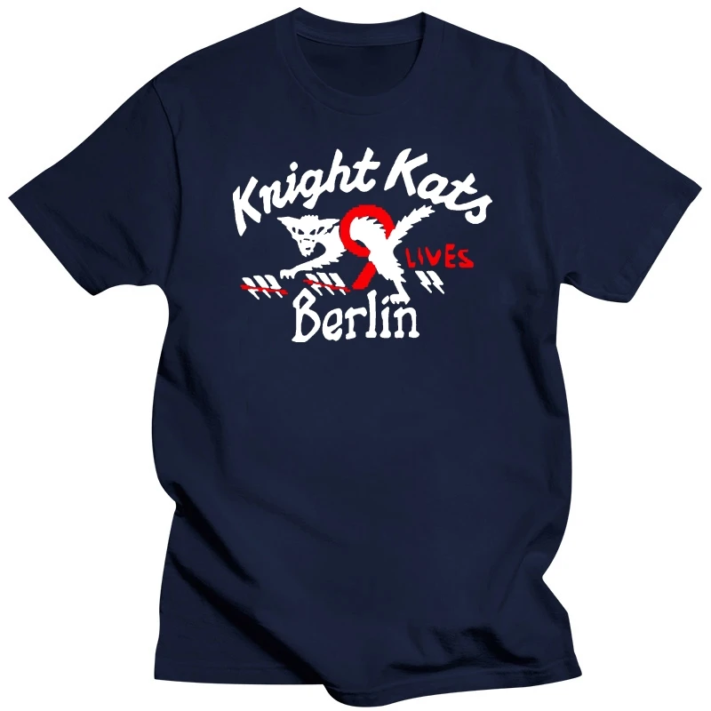 Knight Kats Berlin Vintage Luftwaffe Pilots Motorcycle Club T-Shirt Sizes