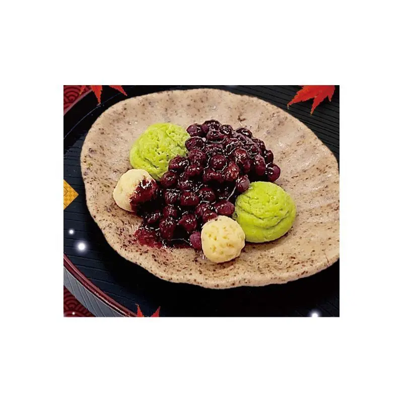 Japan Rainbow Gashapon Capsule Toy Kyoto Desserts Matcha Red Beans Cookie Put Plate Decoration