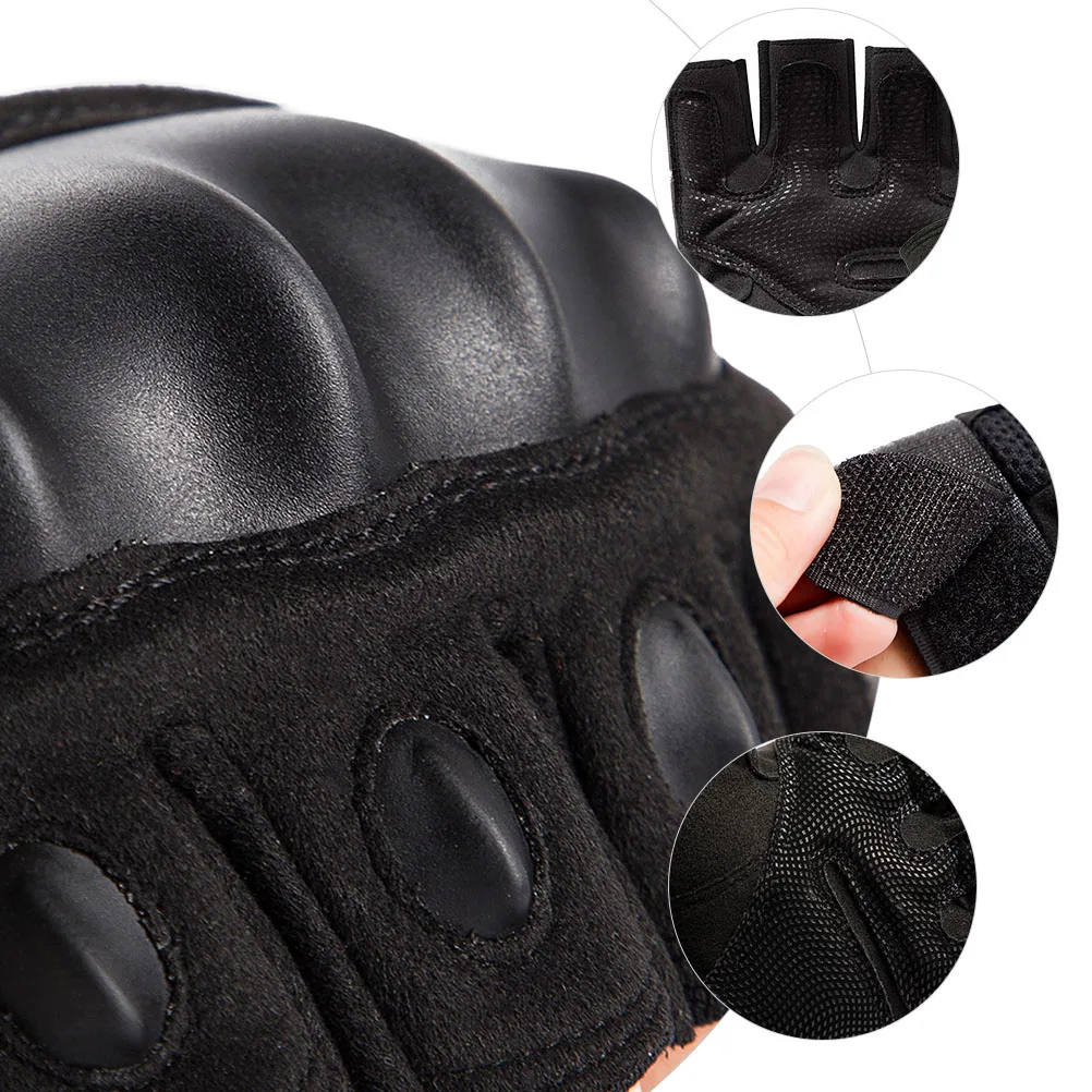 

1 Pair Outdoor Sports Gloves Lightweight Breathable Half Finger Cycling Riding Hiking Fitness Gloves Durable Unisex Combat
