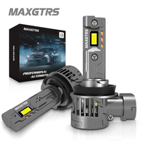 2x Super Bright Car LED Lamps H11 H8 H9 9005 HB3 9006 HB4 55W 6500K White Car Headlight Fog Bulbs with Fan Headlamp Mini Size