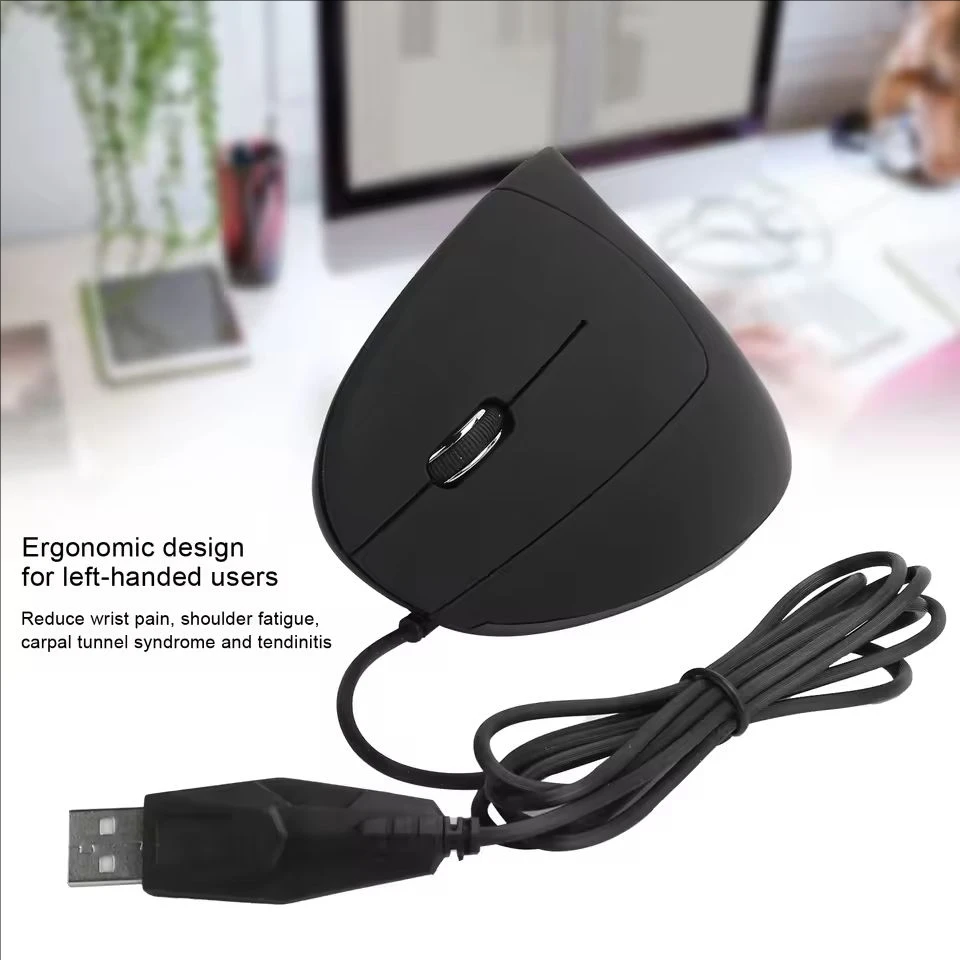 

Ergonomic Vertical Wireless Mouse Rechargeable Optical USB Computer Mice 1600DPI Gaming Healthy Mice