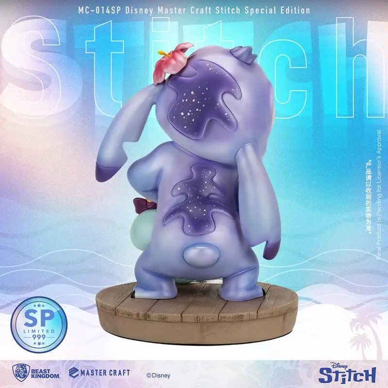 Disney 33,5 cm Stitch Anime Figura da tavolo Lavoro manuale Modello Ornamenti Collezione di decorazioni per la casa Giocattoli Regalo di compleanno per bambini