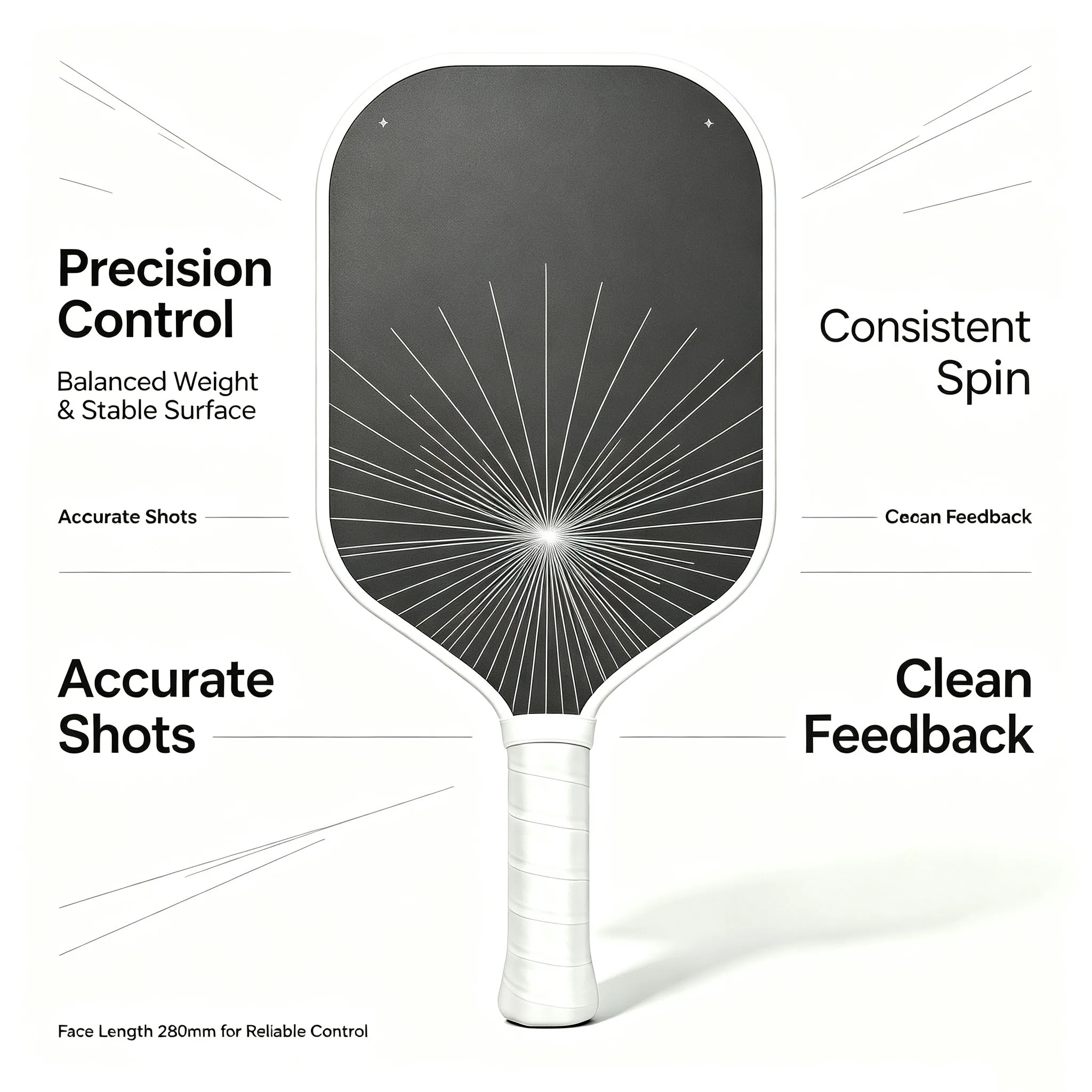 T700 Hot‑Pressed 4th‑Gen High‑Precision Carbon Fiber Professional Pickleball Paddles High‑Performance Elastic Two‑Player Games