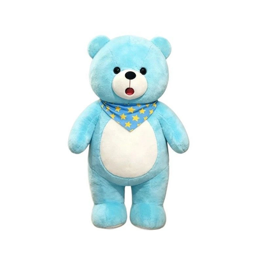 37-40CM   Blue Star Scarf Teddy Bear Plush Toy  Ideal Gift for Children as a Festive or Birthday Present