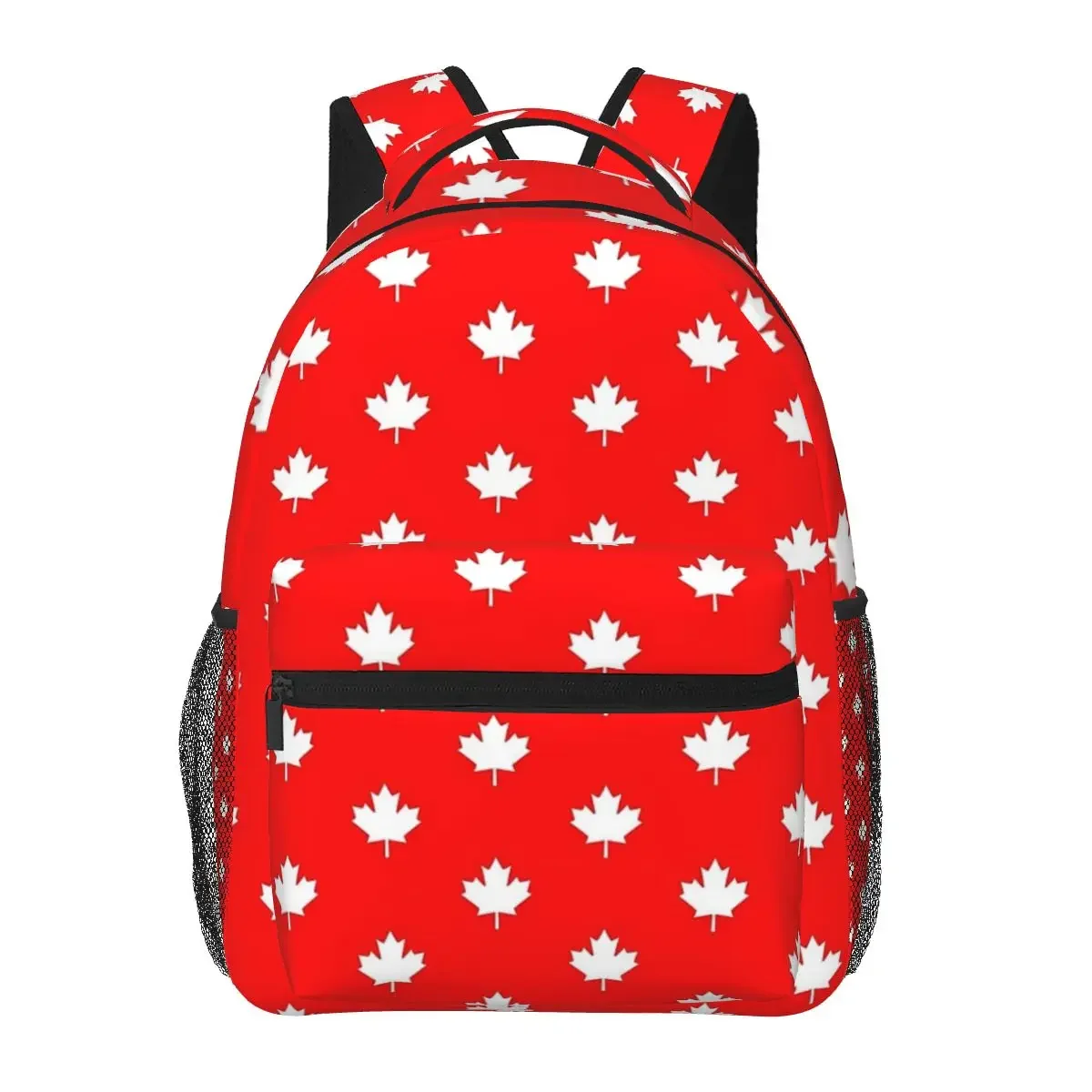 Canada Maple Leaf Flag Emblem Backpacks Boys Girls Bookbag Children School Bags Cartoon Rucksack Shoulder Bag Large Capacity