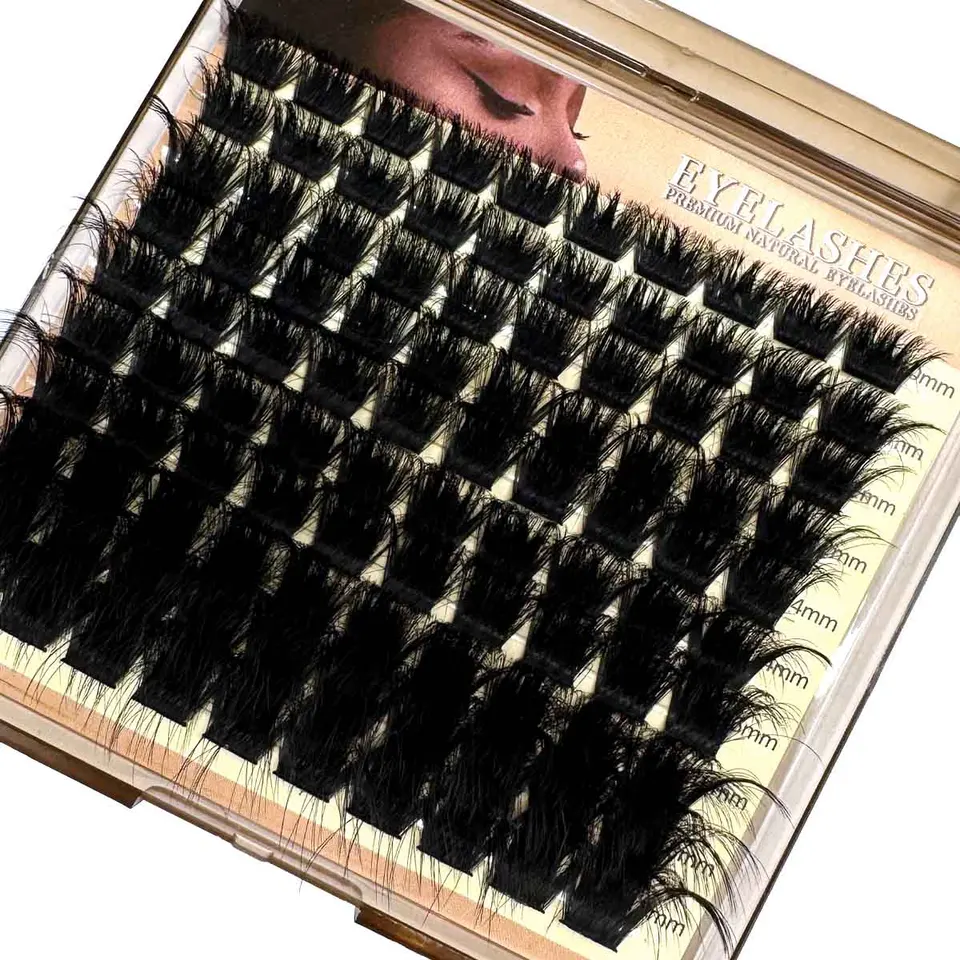 Pestañas individuales gruesas 30D-200D, DIY longitud mixta 10-18mm pestañas postizas, curvatura D 0.07mm de grosor, pestañas rusas 5D 4