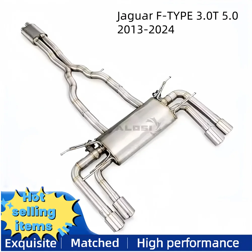 

High-performance valve exhaust pipe for Jaguar F-TYPE 3.0T 2013-2020 cat back exhaust system muffler with controller