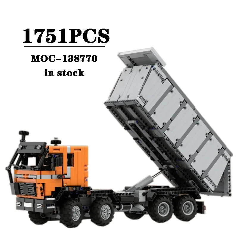 

Building Block MOC-138770 Heavy-duty Dump Truck Dump Truck Construction Model 1751PCS Children's Birthday Gift Christmas Toy