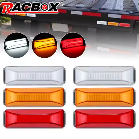4 inch Rear Clearance Lights Indicator Lamp Truck Tail Light Bar For Trailer BUS Van Caravan DC 12V-24V Car Strobe Light