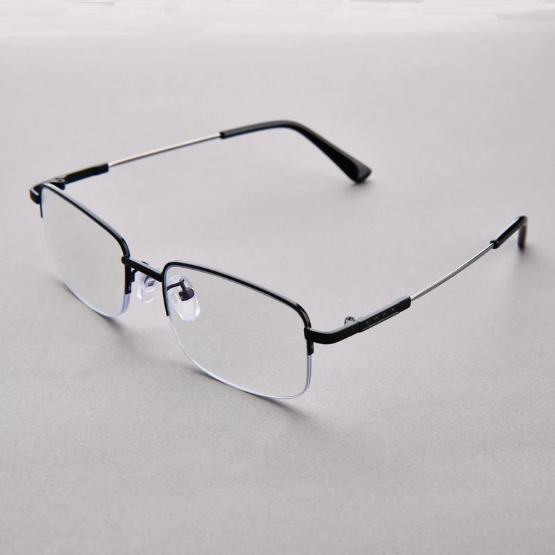 3-in-1 progressive multifokale Lesebrille für Herren, Halbrahmen-Brille, leicht weit und nah aussehen, +1,0 bis +4,0 – Detail 3