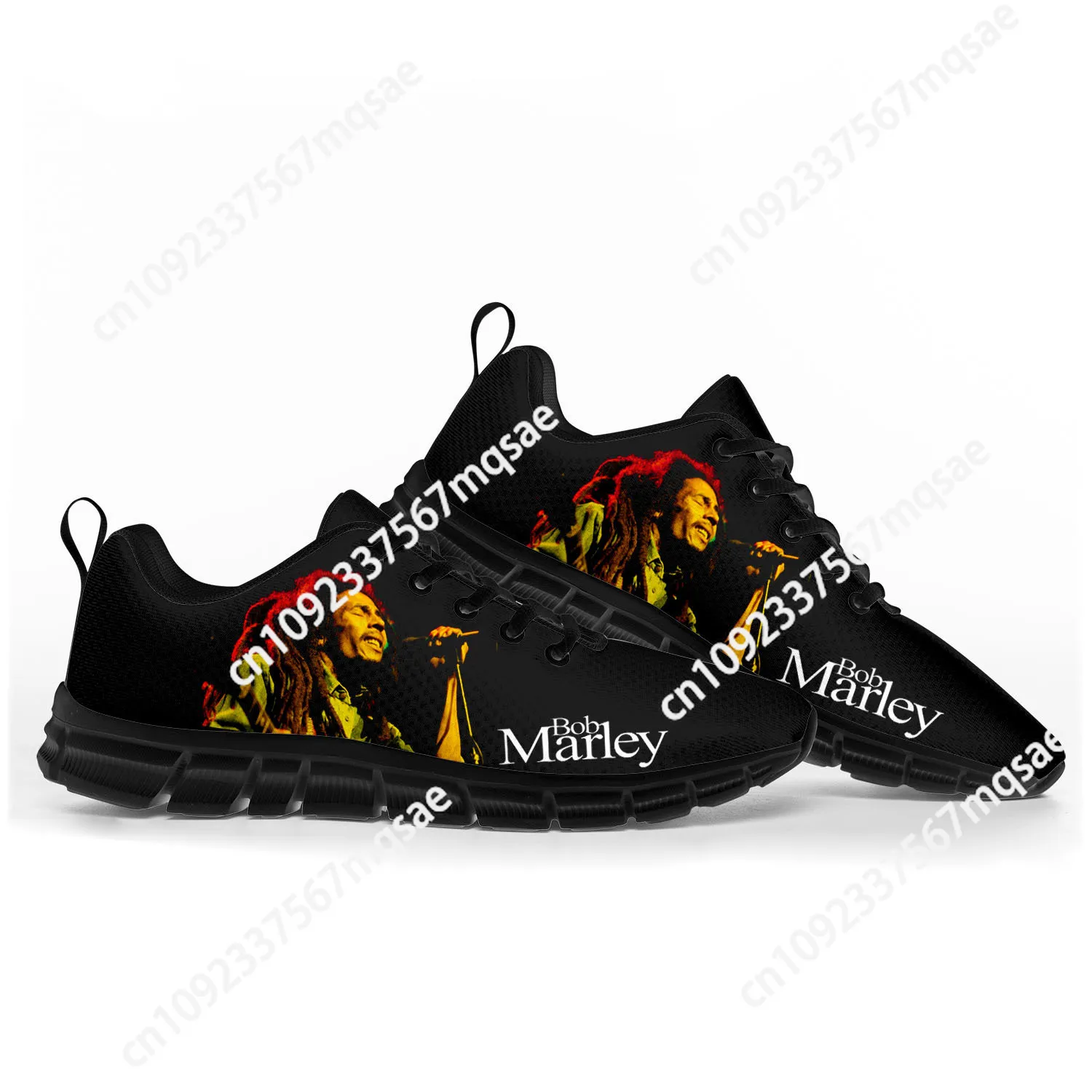 

Reggae Rock Music Star Bob Marley Sports Shoes Mens Womens Teenager Kids Children Sneakers Custom High Quality Couple Shoes