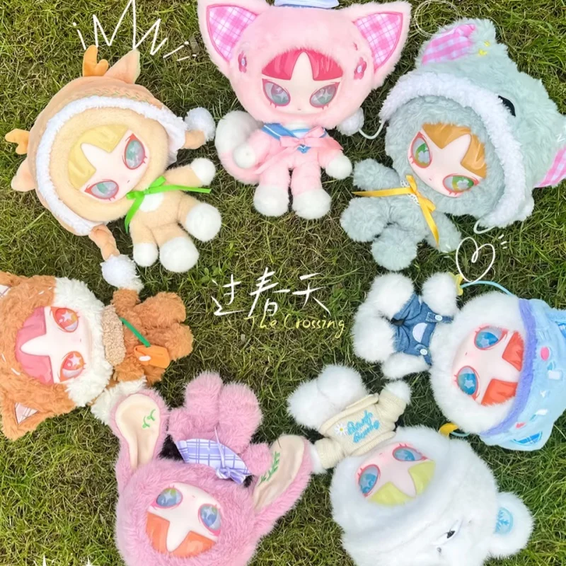 

Inn Crossing Spring Series Plush Blind Box Original Bangs Doll Cute Ornament Doll Girl Can Wear And Take Off Cat Toy Gifts