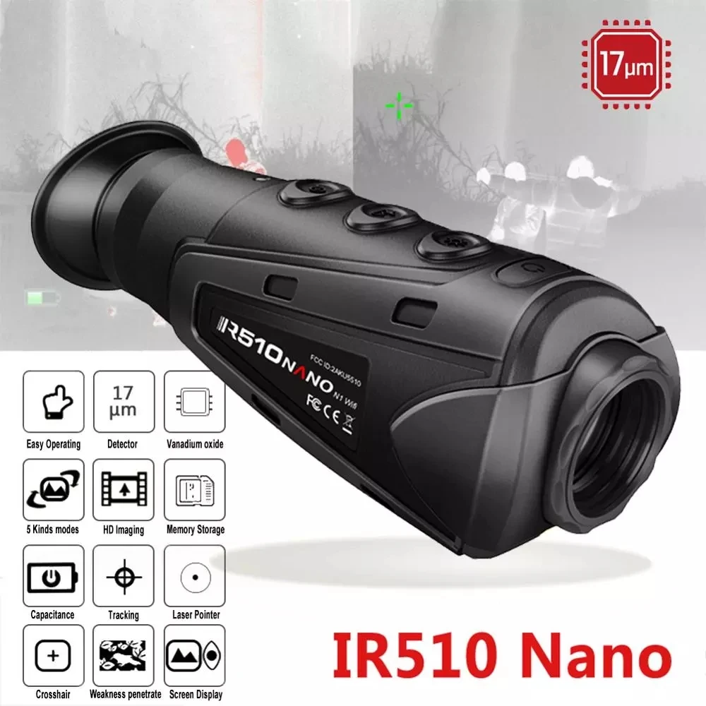 GUIDE-Infrared Thermal Imager for Hunting Patrol, Handheld Digital Imaging, Night Vision, IR510 Nano N1 Monocular