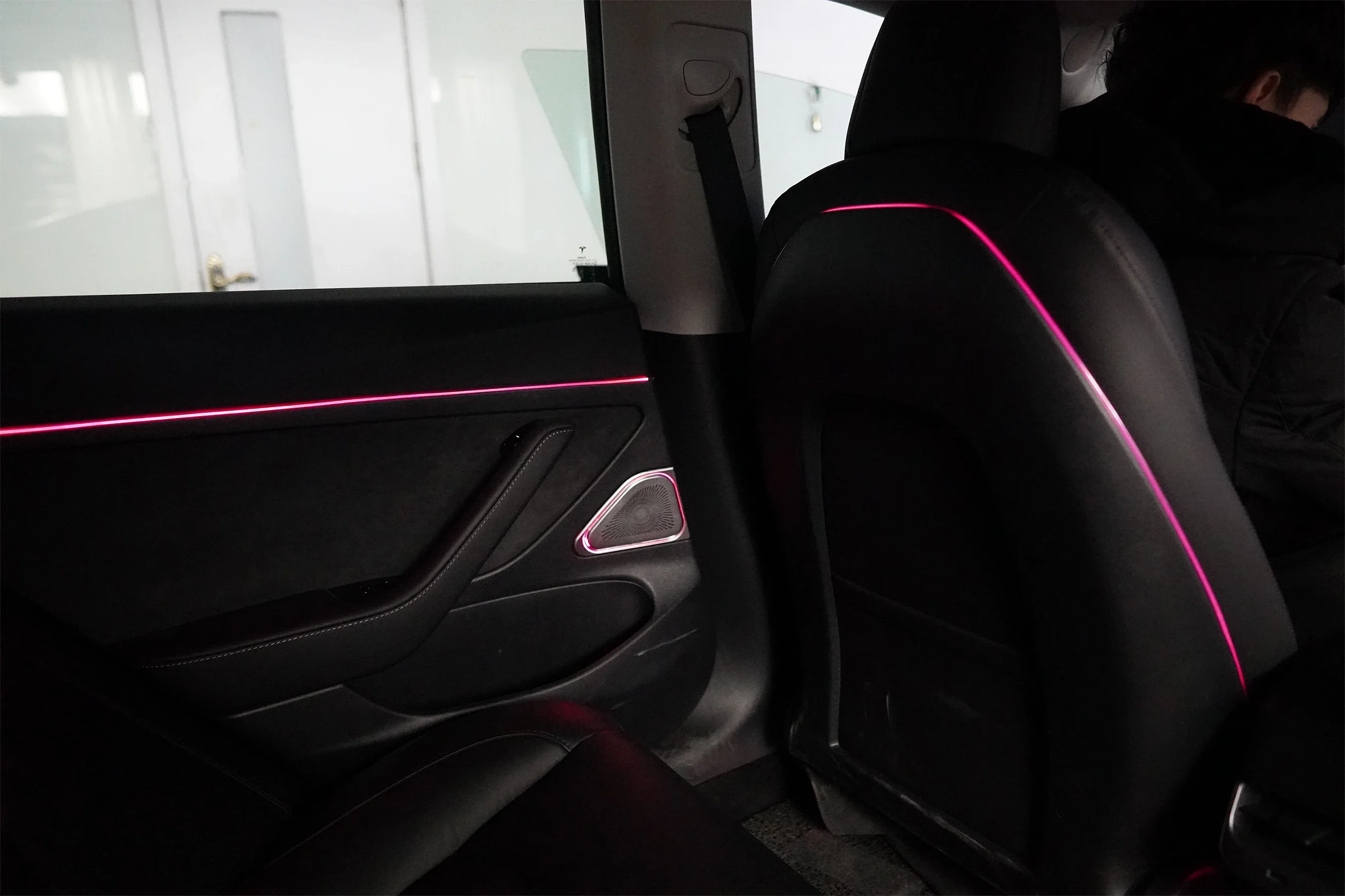 HYD 10 ألوان الضوء المحيط للسيارة الداخلية لطراز تسلا 3 2020 #2