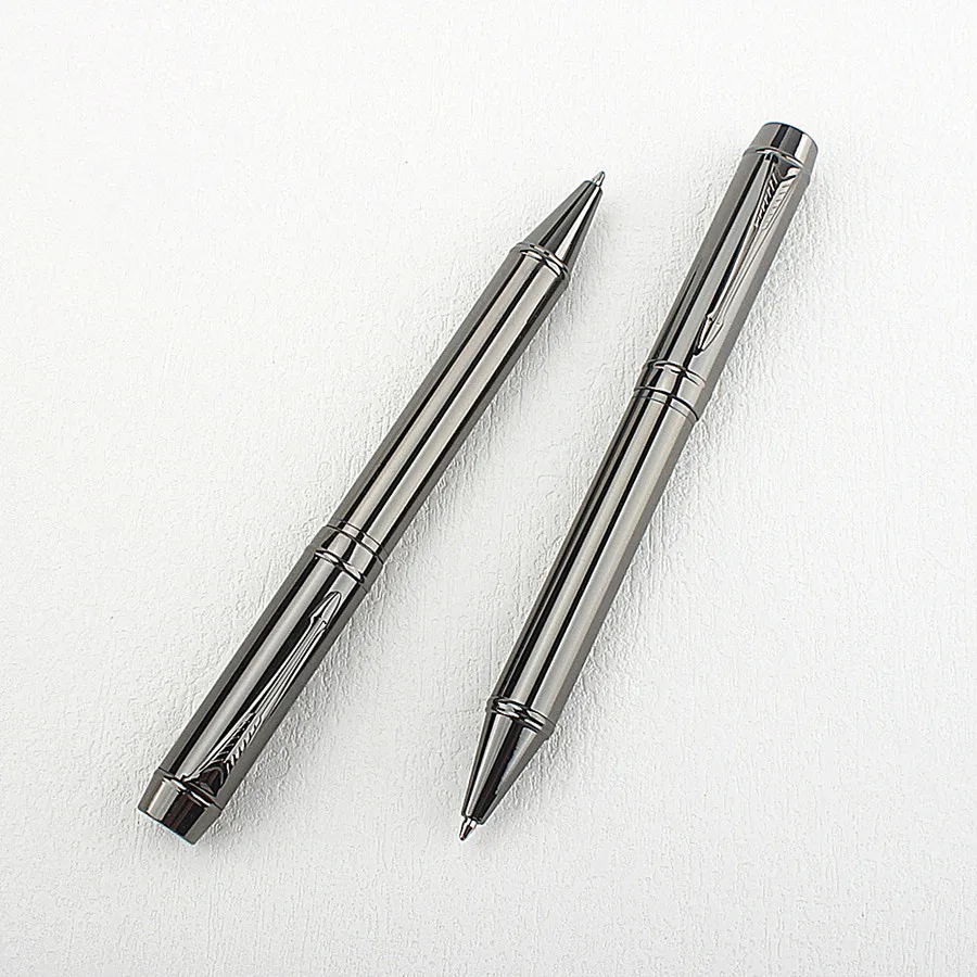 

Роскошная шариковая ручка 852, серая металлическая для письма, ведения журнала, канцелярские принадлежности для студентов, подарок на вечеринку