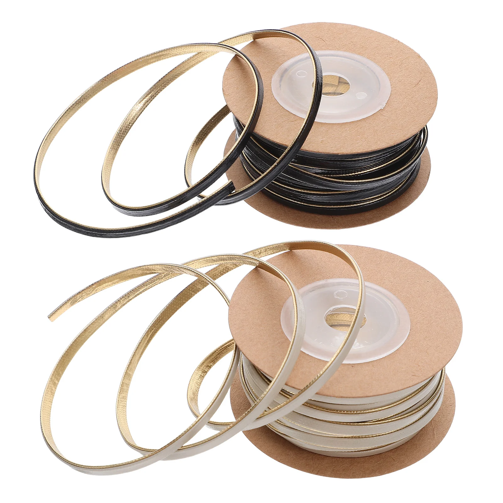 

2 Roll 10M Colorblock Rope Craft Cord for Necklace Making Wedding Bouquet Wrapping Party Decorations Festival Gift