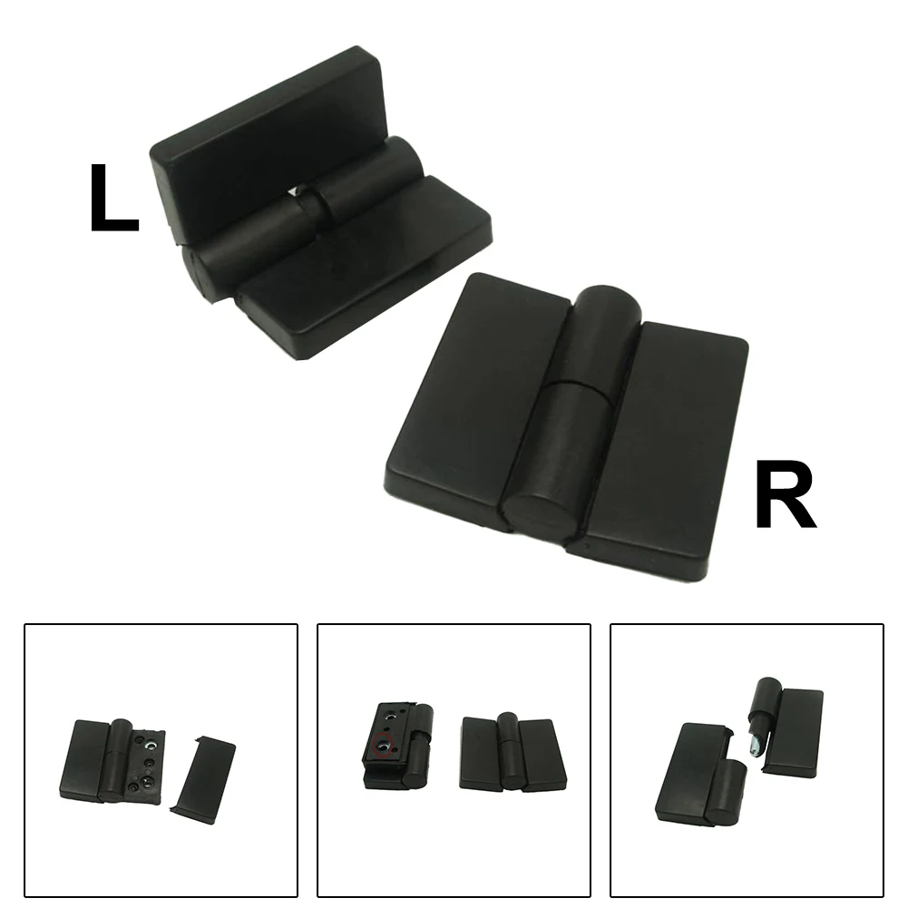 جودة عالية مفيدة العلامة التجارية الجديدة لباب المرحاض العام الأجهزة الباب المفصلي المفصلي أسود اللون 1 قطعة اكسسوارات النايلون