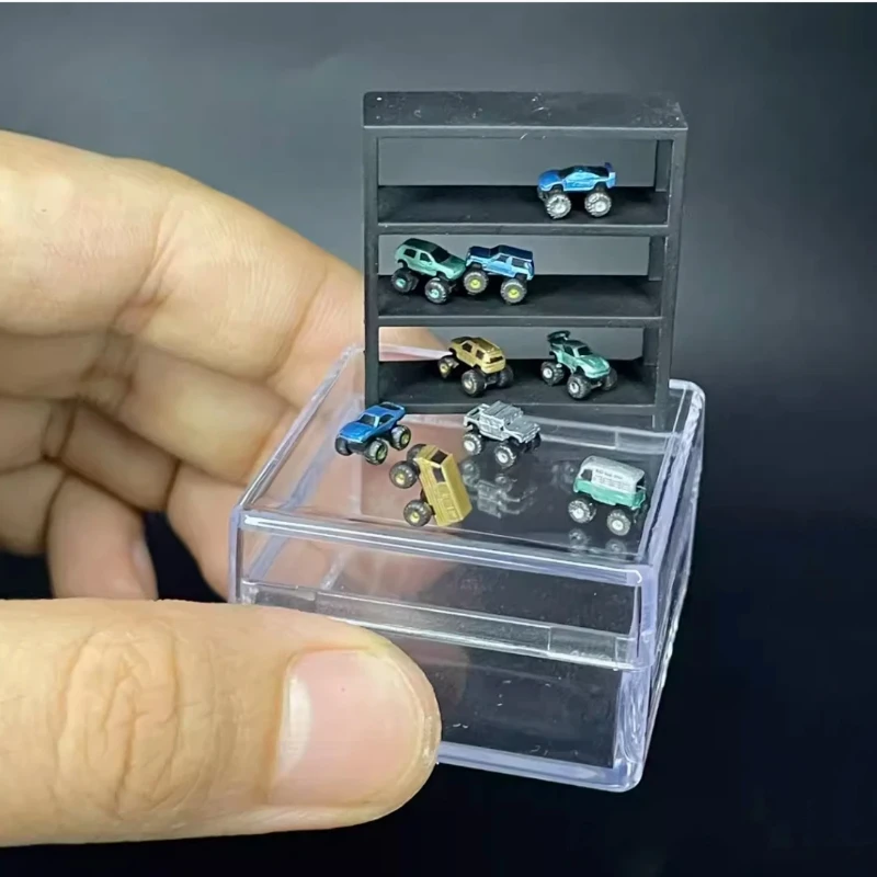 Kit de modelo de garaje Diorama a escala 1/64, escena a escala 1/10, Accesorios de reparación de automóviles, colocación, juguetes artesanales en miniatura, decoración de regalo