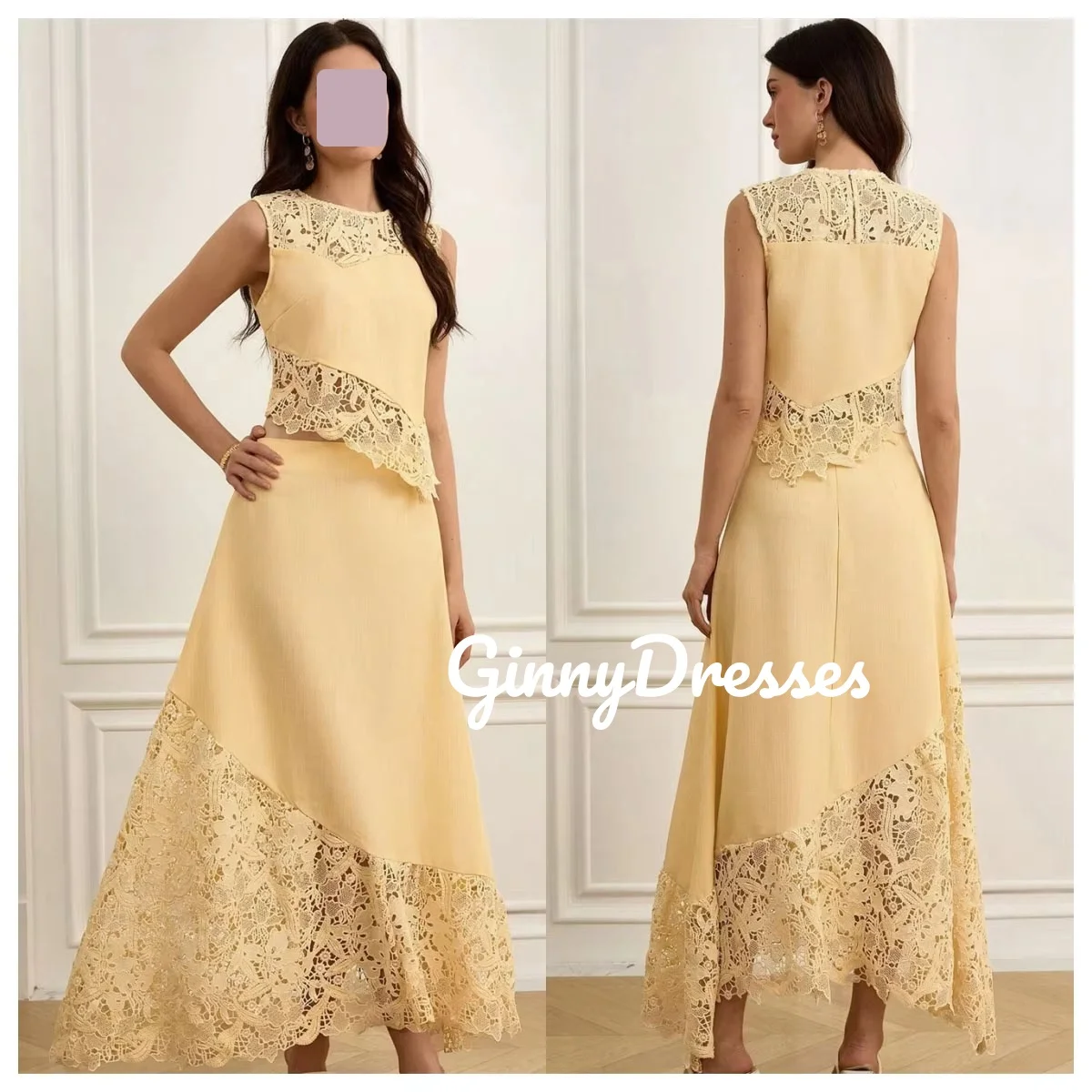 

Customize Dresses For Prom A-Line Scoop Neckline Floor-Length Beaded Evening Dress Sleeveless Zipper Up Formal Occasion Dresses