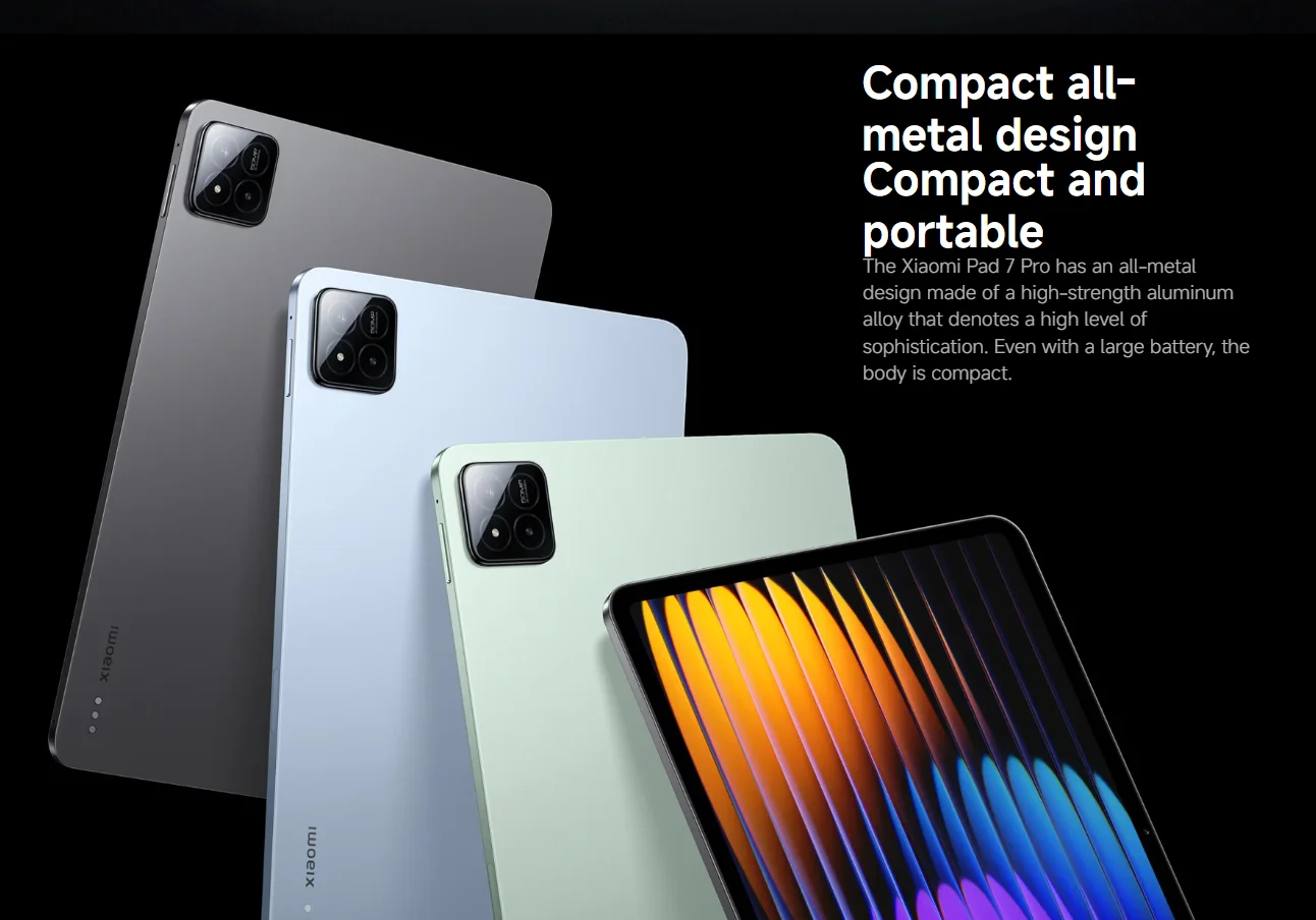 تابلت Xiaomi Pad 7 Pro معالج Snapdragon 870 عرض 11.2 بوصة كاميرا 144 هرتز 50 ميجابكسل 32 ميجابكسل بطارية 8850 مللي أمبير 65 وات