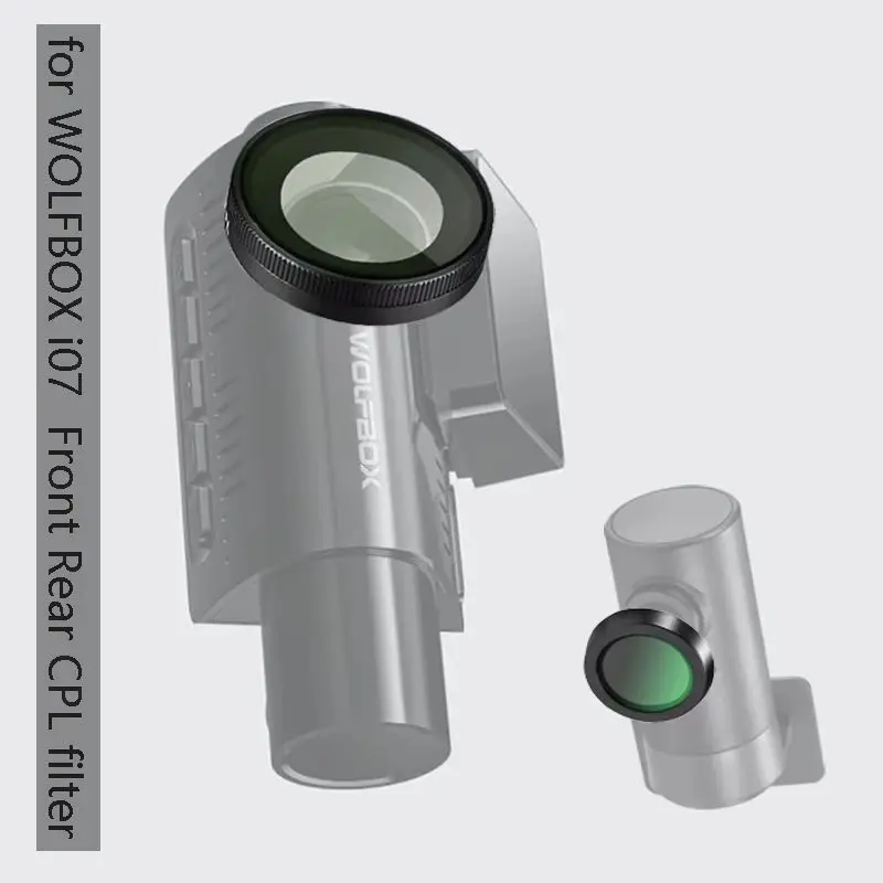 for WOLFBOX i07 3 Channel CPL filter Reduce Glare Reflect for WOLFBOX Rear Cam CPL Filter