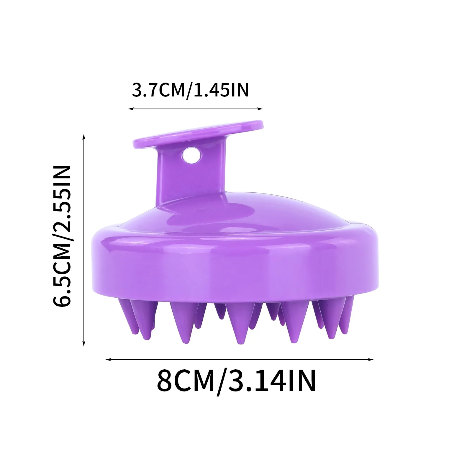 فرشاة الشامبو لتدليك فروة الرأس ، مشط تدليك ، شعر ناعم ، أسود ، أرجواني ، عناية ، مدلك #5