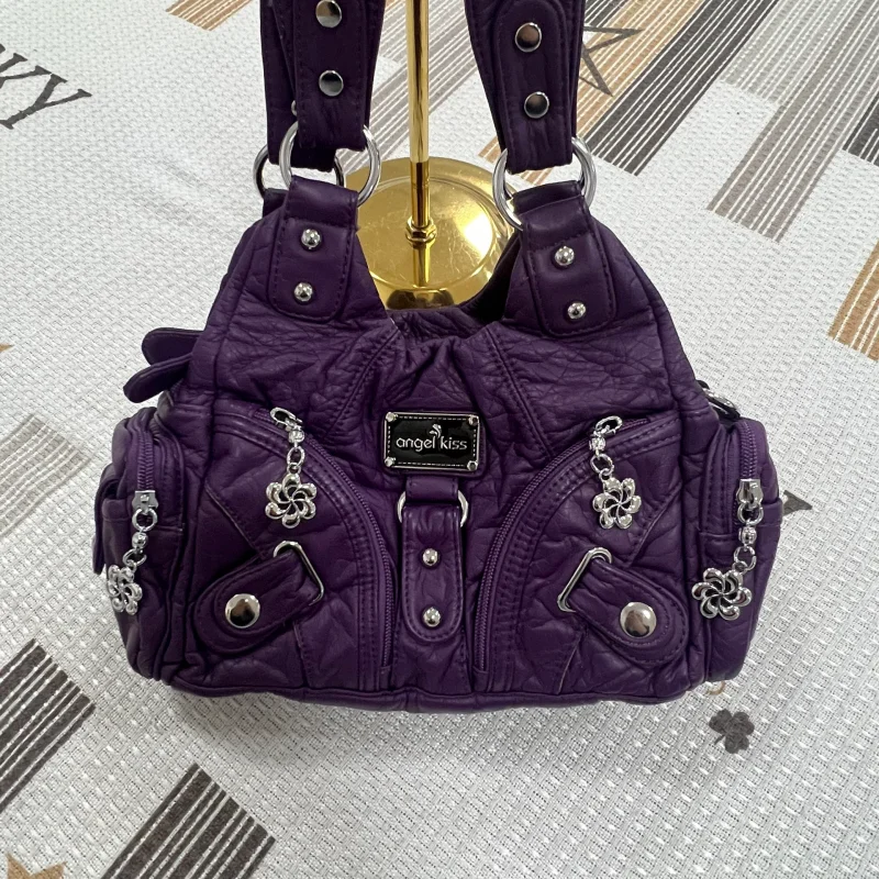 

Женские люксовые кожаные сумки с множеством карманов в винтажном стиле, вместительные женские сумки через плечо и кроссбоди от известных брендов