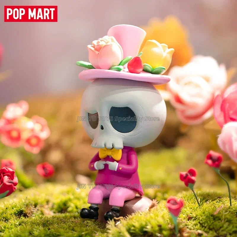 POPMART LABUBU The Monsters Flower Elves Series Mystery Box Cute Anime Figure Trendy Toy Model Desktop Ornaments Birthday Gifts