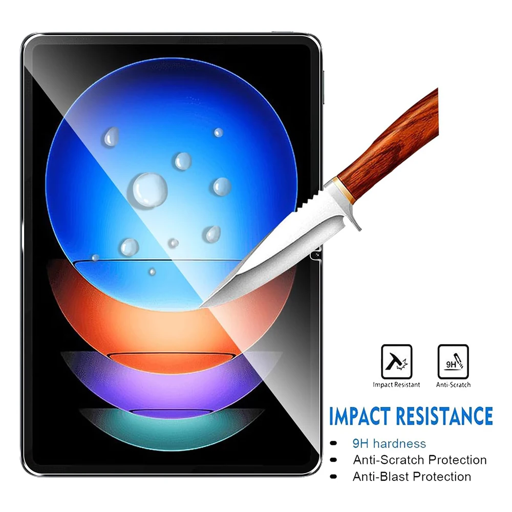 2PCS For Xiaomi Pad 6S Pro 12.4 Inch Tempered Glass Screen Protector 2024 Tablet Bubble Free HD Anti-Scratch Protective Film