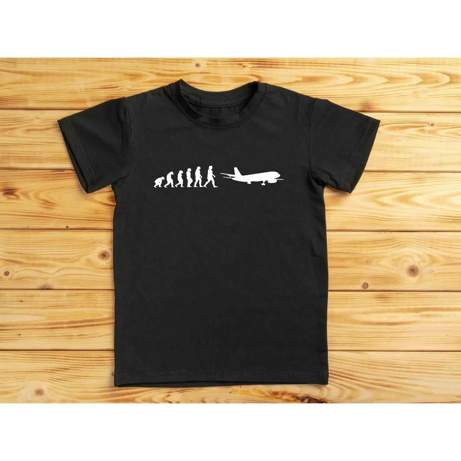 Airplane Evolution T Shirt for pilots and aviation fans vintage Washed Top For Everyday Wear fashion Breathable Stylish