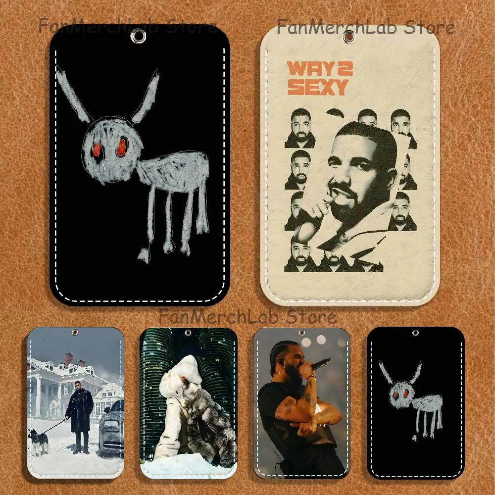 

Rapper D-Drake Holder Keychain For Bank Business Work Card Holder Student Card Protective Case Bus Card