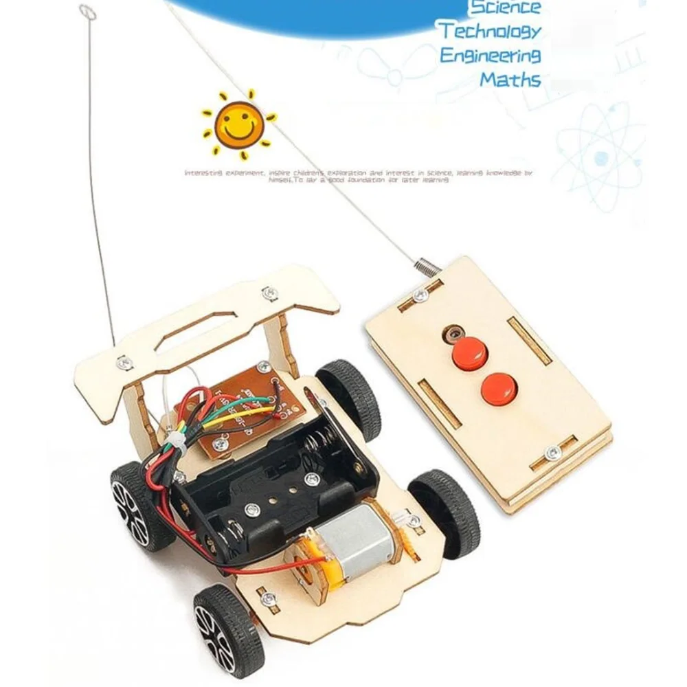 Scienza educazione tecnologia piccola produzione fai da te telecomando senza fili auto scienza esperimento tecnologico Rc auto