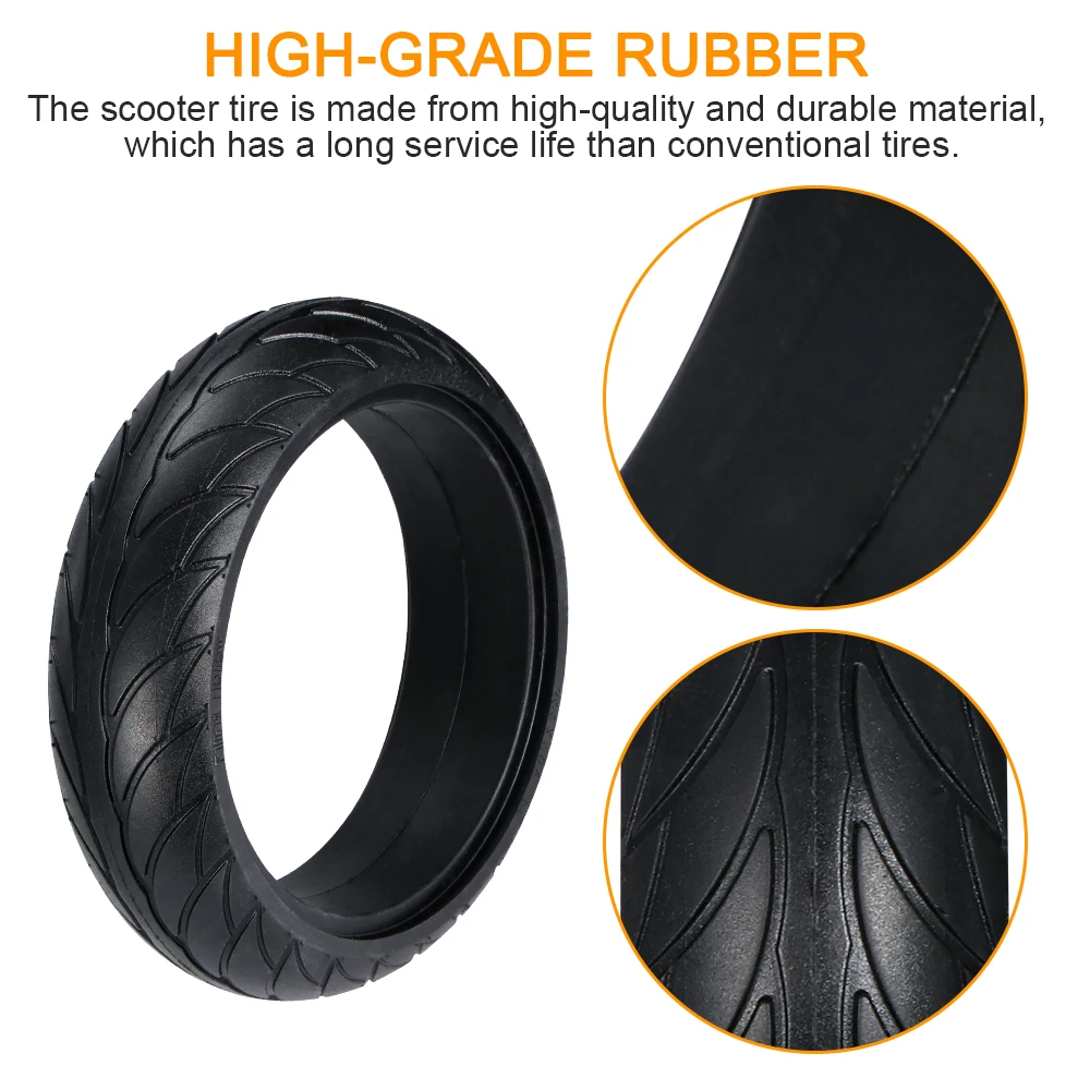 High quality 8\' Solid Tire For Ninebot ES Electric Scooter Front Rear Tires Wheel Tyre Replacement for Ninebot ES1 ES2 ES4 Tyres