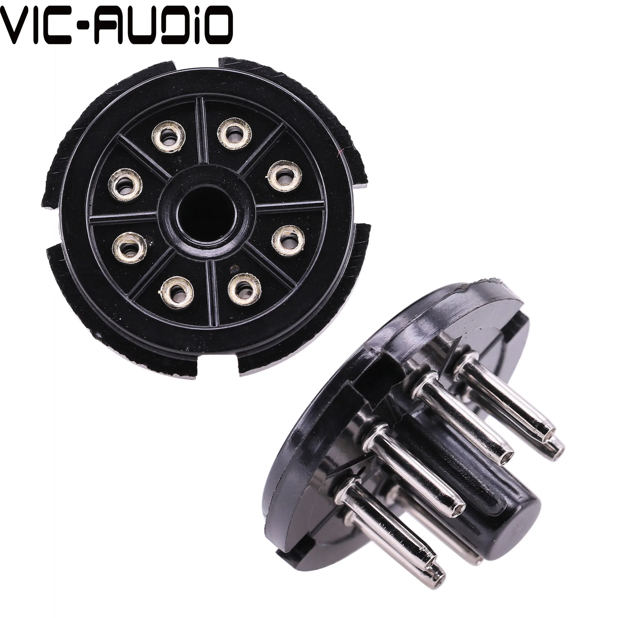 10PCS 8PIN Tube Socket Valve Tube Base Bakelite S8AEH For KT66 KT88 EL34 6SN7 6SL7 6V6 6L6 Vacuum tube Amplifier Audio HiFi