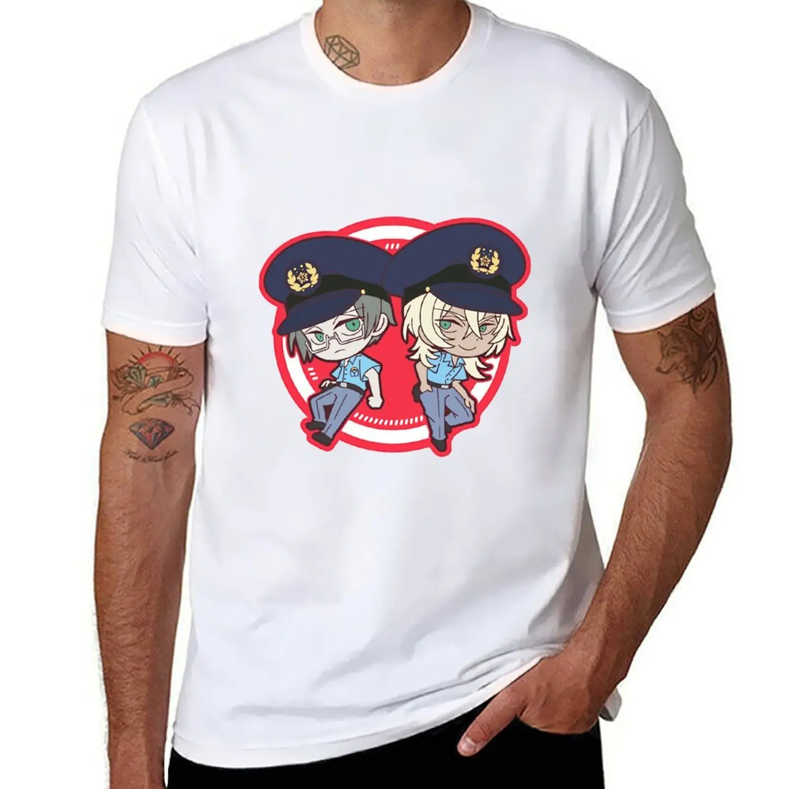

Sarazanmai- Reo & Mabu T-Shirt man t shirt heavy cotton funny t shirts cotton T-Shirt