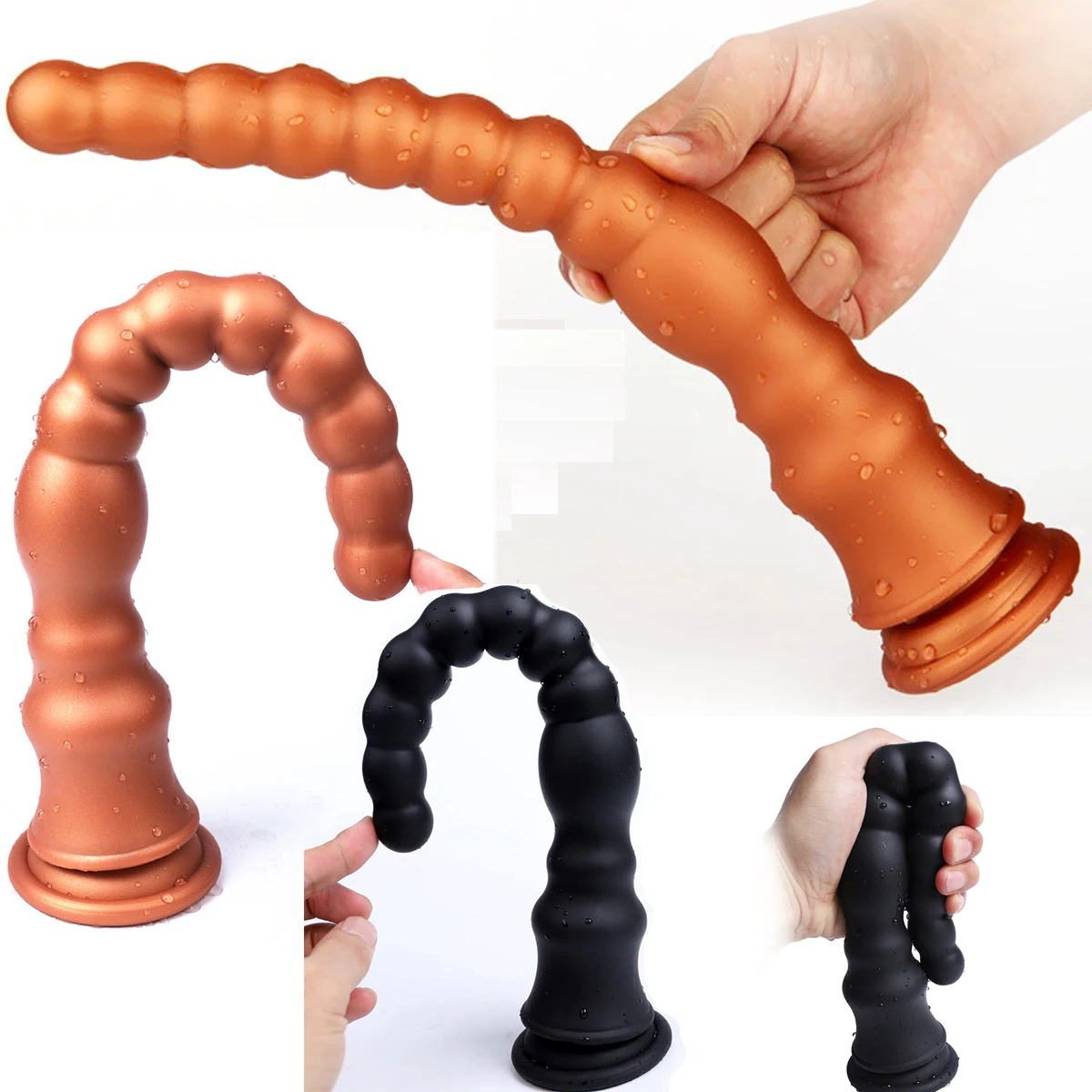 

Long Silicone Dildo Comfort Beads Anal Balls Butt Plugs Gay Toys Male Female Vagina Male Masturbation Adult Products Prostate 18