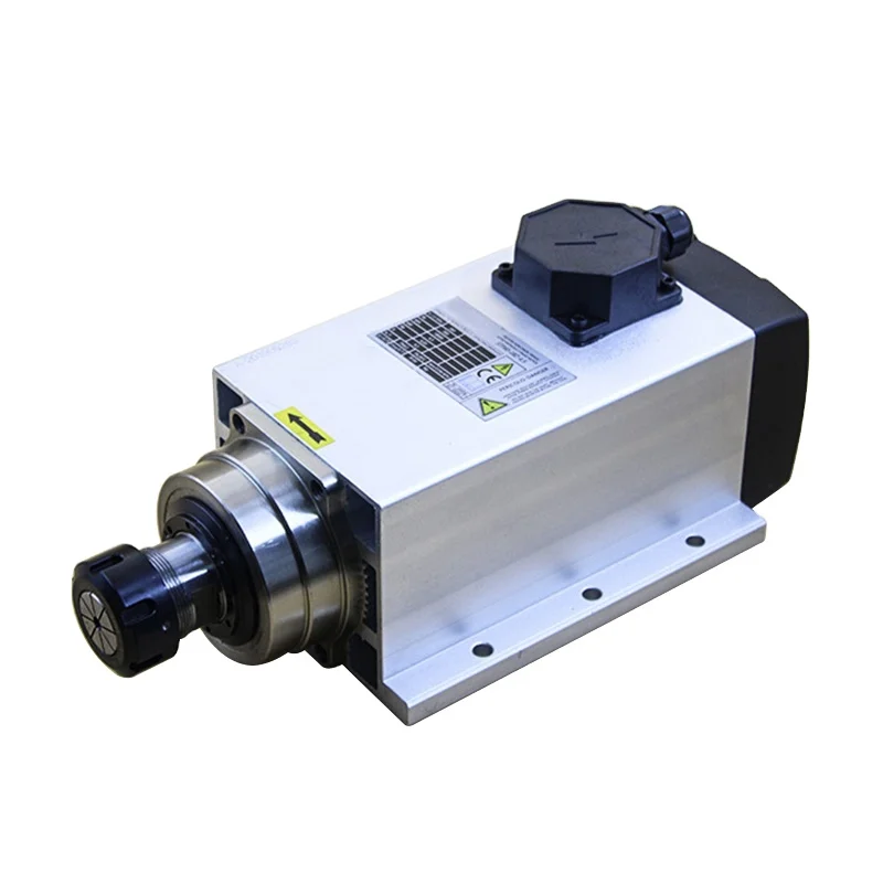 High Torque Spindle Motor Kit Er20 18000rpm 220v 380v Air Cooling 2.2kw Cnc Milling Direct Drive Spindle Motor Set