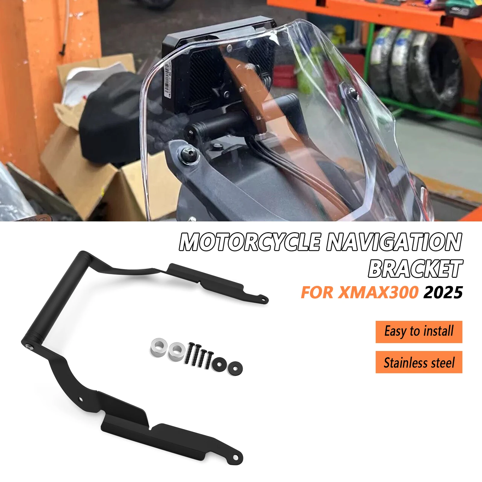 

Для YAMAHA XMAX 300 X-MAX 300 Tech MAX 2025 новые аксессуары для мотоциклов, держатель для телефона, держатель для GPS-навигации, навигация