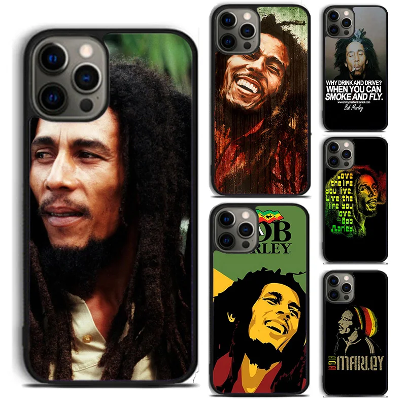 Bob Marleys Art phone Case Cover For iPhone 16 15 14 Plus X XR XS apple 16 11 12 13 mini Pro Max coque