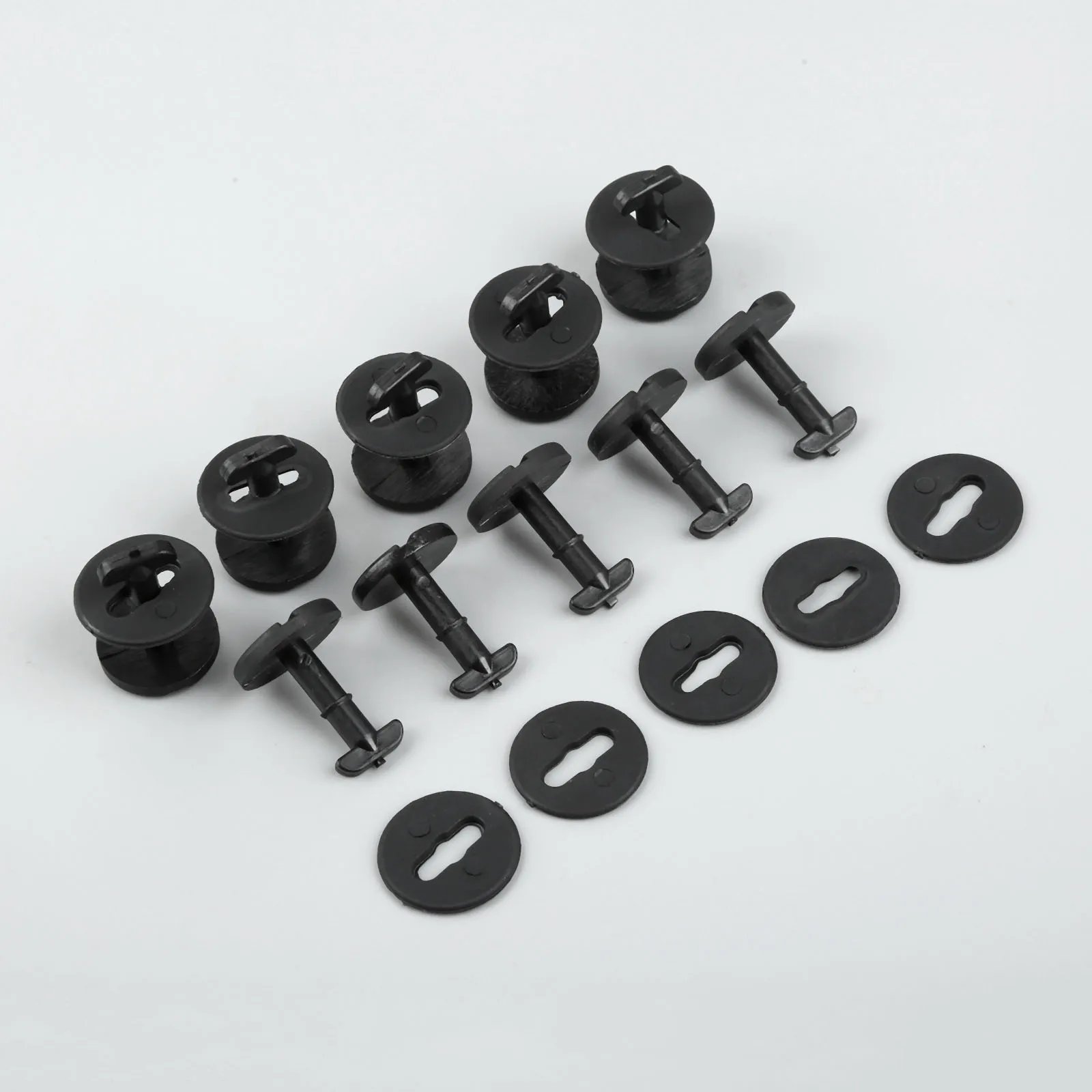 10Pc Floor Carpet Mat Clips Twist Lock With Washers For BMW E36 E46 3 Series E38 E39 5 & 7 Series Automobile Replace Fasteners