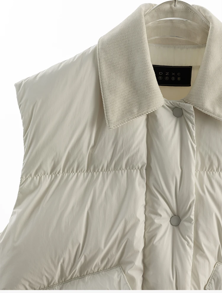 Goose Down~Women's Vest, Warm down Sleeveless Top, Slim-Fit Vest for Petite Figures, New Winter Style