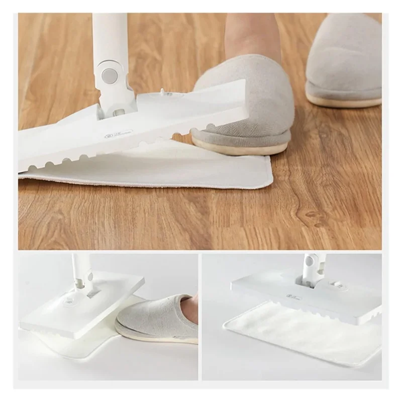 AB43-12Pcs para Deerma ZQ610/ZQ600/ZQ100 mopa de vapor limpiador fregona toallitas de repuesto almohadilla de fregona