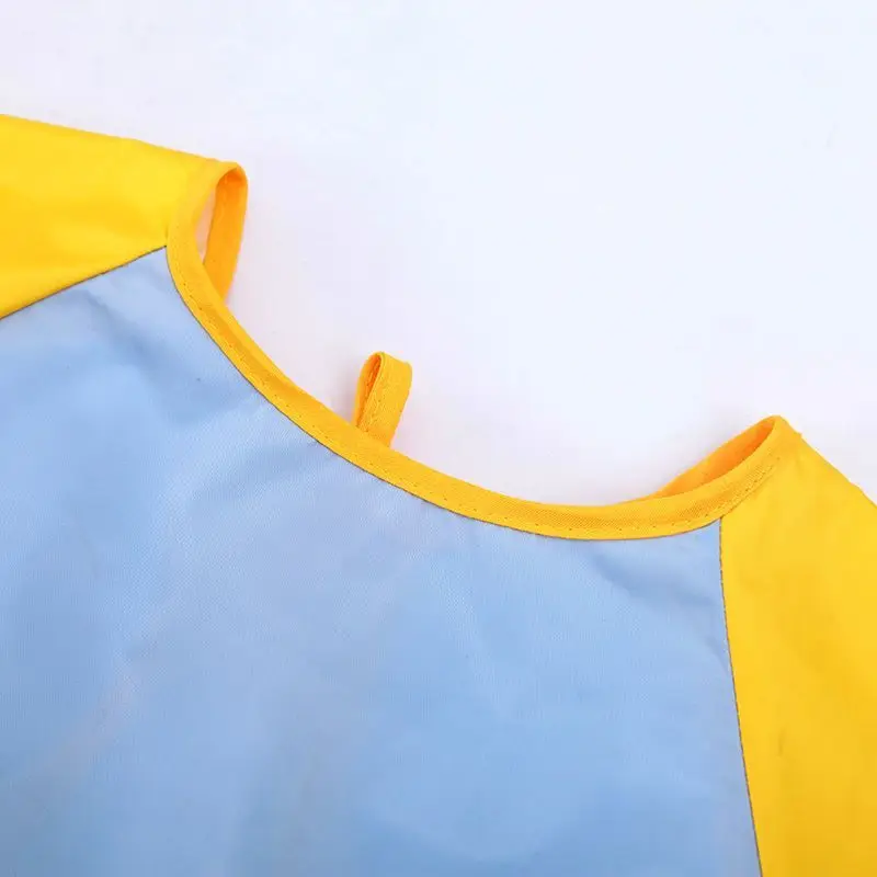Kids Painting Waterproof Apron with Pockets Aprons Children Cooking Long Sleeved Uniform Girls Boys Birthday Bib Dressing Gifts